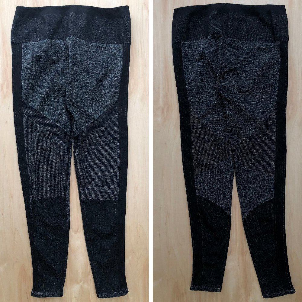 FABLETICS High Waisted Powerhold 7/8 Women’s Heather Gray Gym Leggings sz M